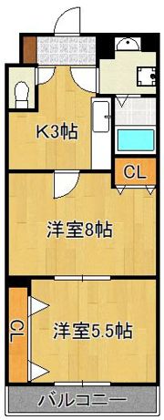 プリンセス香春口の間取り画像