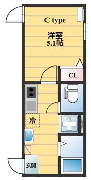 フィオーレ栗原の間取り画像