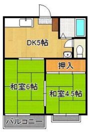 ルーブル千代ヶ崎の間取り画像