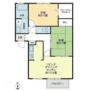 フォブールかすがの間取り画像