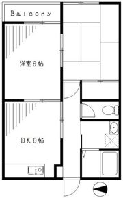 三田ハイツの間取り画像