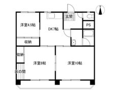 鳥越ビル 3階西側の間取り画像