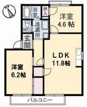 コーポ平井 A棟の間取り画像