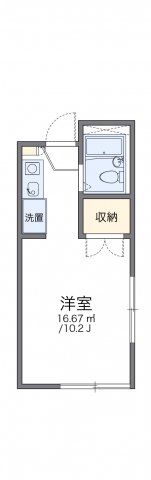 レオパレス東大路ハシモトの間取り画像