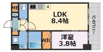 エスリードレジデンス梅田マークスの間取り画像