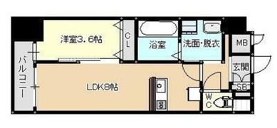アヴァンティ銀天町の間取り画像