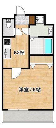 クロノス47黒髪の間取り画像