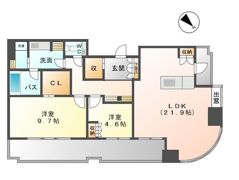 千種タワーヒルズの間取り画像