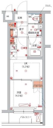ハーモニーレジデンス川崎中丸子CITY FRONTの間取り画像
