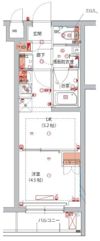 ハーモニーレジデンス川崎中丸子CITY FRONTの間取り画像