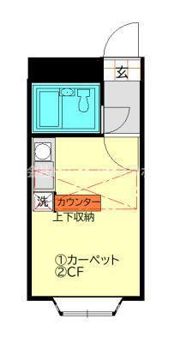 ベルピア衣笠第6の間取り画像