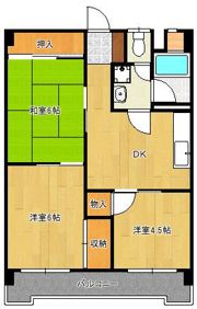 アリエス北方駅前の間取り画像