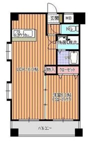 リバティ天神南の間取り画像