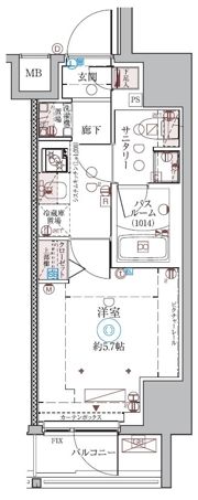 クレヴィスタ品川西大井Ⅱの間取り画像