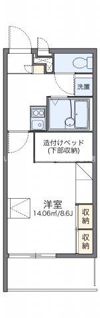 レオパレスアリシアの間取り画像