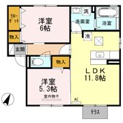 クレール南松永の間取り画像
