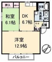 フォーレスODA B棟の間取り画像