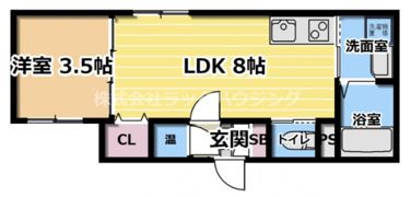 GRANDIR西三荘の間取り画像