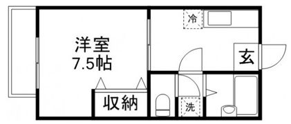 秀ハイツの間取り画像