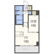 プレサンス心斎橋ルティアの間取り画像