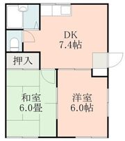 むさしハイツ1の間取り画像