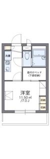 レオパレスMARUKITAⅢの間取り画像
