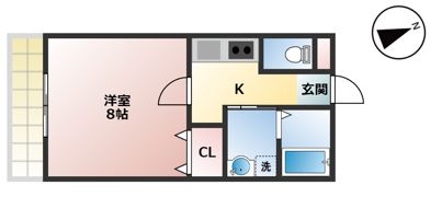 ベルヴュー如水Ⅰの間取り画像