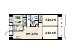 ビレッジハウス光南タワー1号棟の間取り画像