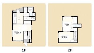 富士見山下貸家の間取り画像