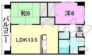 コンフォート・アサノの間取り画像