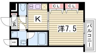 S-FORT神戸小河通の間取り画像