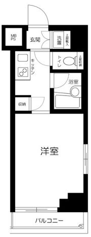 ルーブル新宿水道町の間取り画像