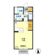 レセンテ新田原 Ⅱの間取り画像