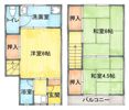 八雲北町1丁目テラスハウスの間取り画像