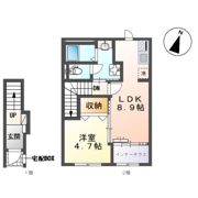 飛龍 高坂（東松山市高坂アパート新築工事）の間取り画像