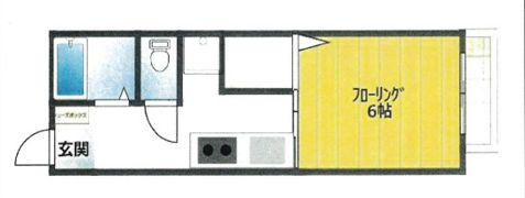 アパートメント林の間取り画像