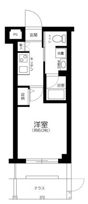 スカイコート渋谷北参道の間取り画像