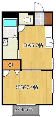ドゥソレイユ21 B棟の間取り画像