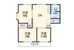 リバーハイツ岩田の間取り画像