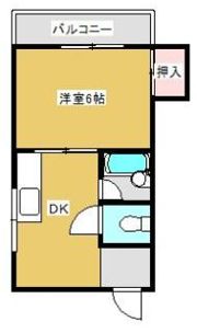河北ハイツの間取り画像