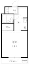 カレッジハイツIの間取り画像