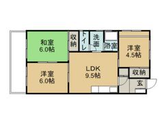 雄町ビルの間取り画像