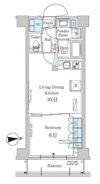 パークアクシス市谷加賀町の間取り画像
