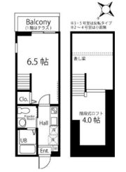 ハーミットクラブハウス峰岡Ⅲの間取り画像