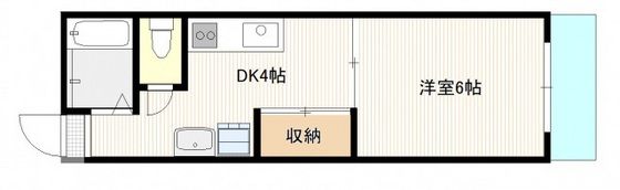 ヴィラ楽々園の間取り画像