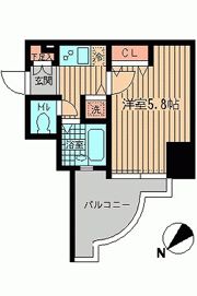VIDA日本橋EASTの間取り画像