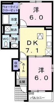 イルマーレ Cの間取り画像