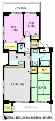 ELL・GRANDEの間取り画像