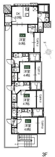 メルディア西新井本町の間取り画像