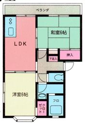ドミール羽沢Aの間取り画像